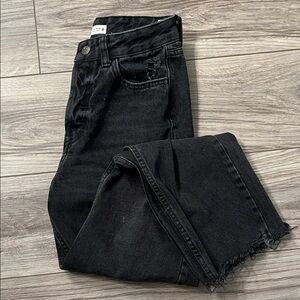 Zara Black Ankle Cropped Jeans